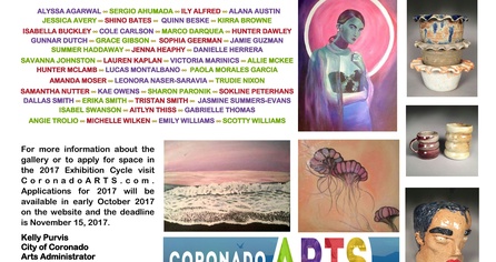 Art Exhibit continues through October 21